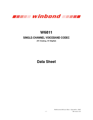 W6811I Datasheet PDF Winbond