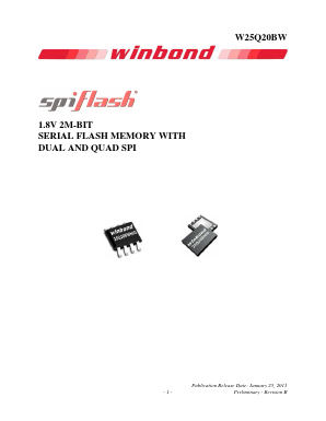 25Q20BWNIP Datasheet PDF Winbond