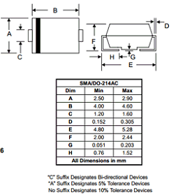 P4SMAJ10-T3 Datasheet PDF Won-Top Electronics