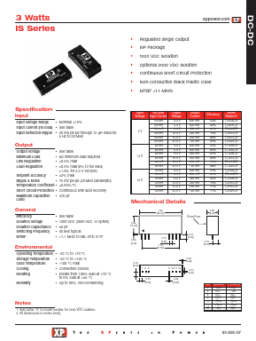 IS2409SA Datasheet PDF XP Power Limited