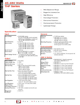 THF120LS24 Datasheet PDF XP Power Limited