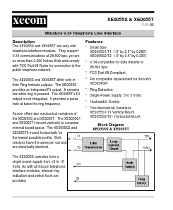 XE0055S2 Datasheet PDF Xecom