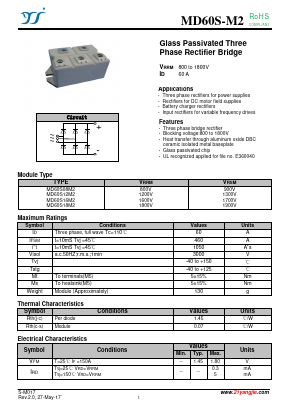 MD60S12M2 Datasheet PDF Yangzhou yangjie electronic co., Ltd