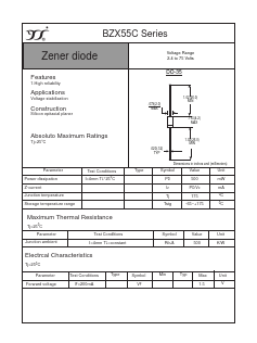 BZX55C51 Datasheet PDF Yangzhou yangjie electronic co., Ltd
