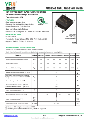 FMSB30K Datasheet PDF DONGGUAN YOU FENG WEI ELECTRONICS CO., LTD