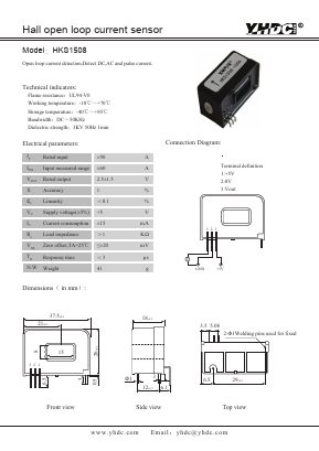 HKS1508 Datasheet PDF Beijing Yaohuadechang Electronic Co., Ltd.