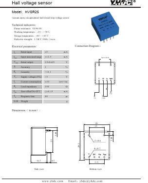 HVSR25 Datasheet PDF Beijing Yaohuadechang Electronic Co., Ltd.