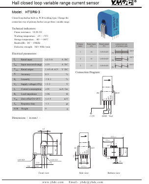 HTSR6-3 Datasheet PDF Beijing Yaohuadechang Electronic Co., Ltd.