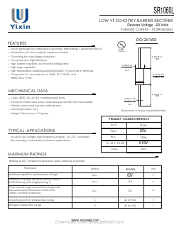 SR1060L Datasheet PDF Shenzhen Yixinwei Technology Co., Ltd.
