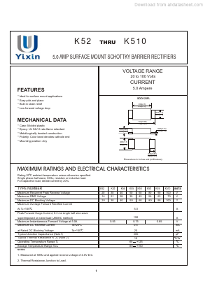 K52 Datasheet PDF Shenzhen Yixinwei Technology Co., Ltd.