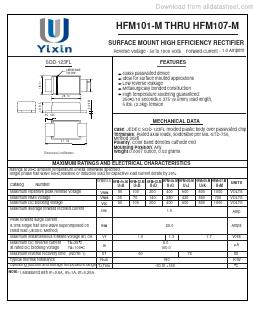 HFM104-M Datasheet PDF Shenzhen Yixinwei Technology Co., Ltd.