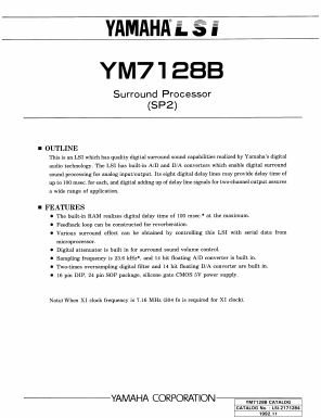 YM7128 Datasheet PDF Yamaha Corporation