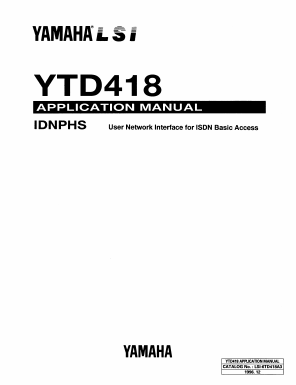 YTD418 Datasheet PDF Yamaha Corporation