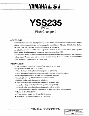 YSS235 Datasheet PDF Yamaha Corporation