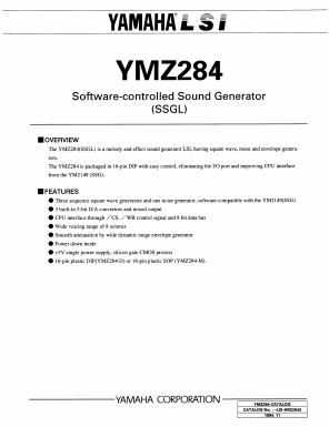 YMZ284 Datasheet PDF Yamaha Corporation