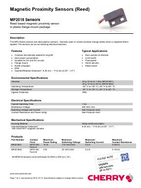 MP201802 Datasheet PDF [ZF Friedrichshafen AG