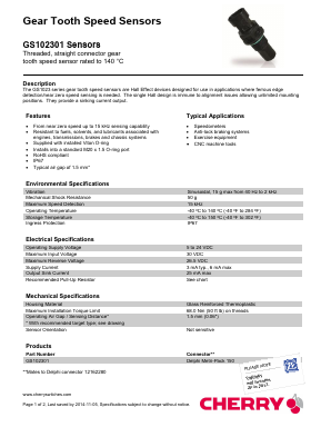 GS102301 Datasheet PDF [ZF Friedrichshafen AG