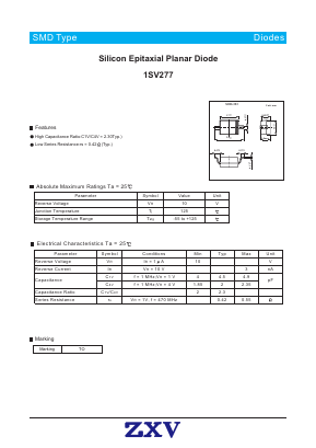 1SV277 Datasheet PDF [Zhaoxingwei Electronics ., Ltd