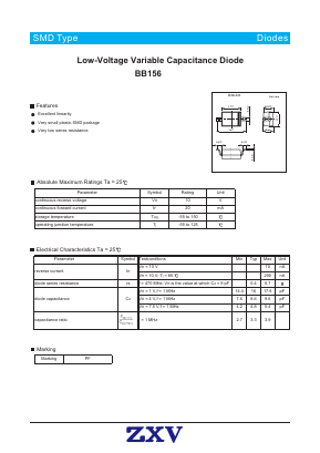 BB156 Datasheet PDF [Zhaoxingwei Electronics ., Ltd