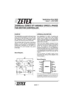 ZXBM200X Datasheet PDF Zetex => Diodes