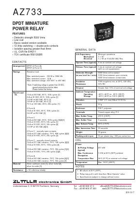 AZ733-2C-60D Datasheet PDF Zettler Electronics