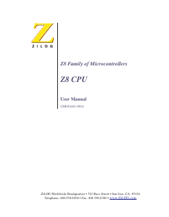 Z86E03_04 Datasheet PDF Zilog