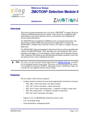 ZEPIR000103ZRDG Datasheet PDF Zilog